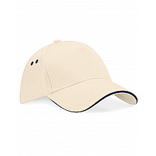 Putty/French Navy Ultimate 5 Panel Cap Sandwich Peak