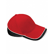 Classic Red/Black/White Teamwear Competition Cap