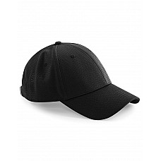 Black Air Mesh 6 Panel Cap