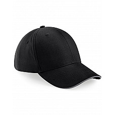 Black/Graphite Athleisure 6 Panel Cap