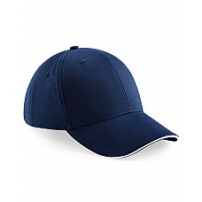 French Navy/White Athleisure 6 Panel Cap