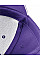 Purple/White Athleisure 6 Panel Cap