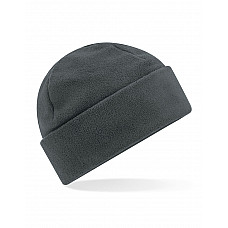 Steel Grey Recycled Fleece Cuffed Beanie