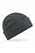 Steel Grey Recycled Fleece Cuffed Beanie