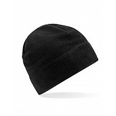 Black Recycled Fleece Pull-On Beanie