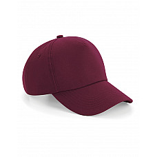 Burgundy Authentic 5 Panel Cap