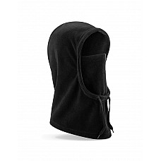 Black Recycled Fleece Hood