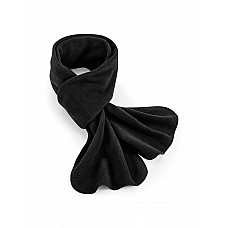 Black Recycled Fleece Scarf