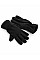 Black Recycled Fleece Gloves