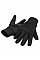 Black Softshell Sports Tech Gloves