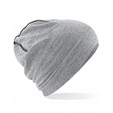 Heather Grey/Black Hemsedal Cotton Beanie