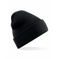 Black Polyana Original Cuffed Beanie