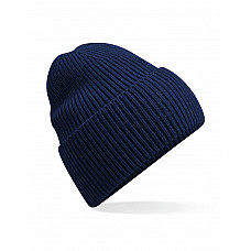 Oxford Navy Oversized Cuffed Beanie