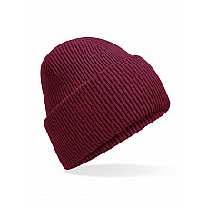 Burgundy Classic Deep Cuffed Beanie