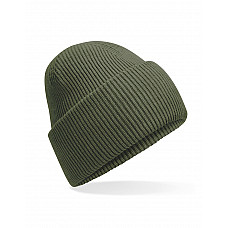 Olive Green Classic Deep Cuffed Beanie