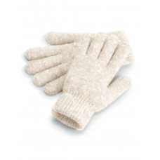 Almond Marl Cosy Ribbed Cuff Gloves