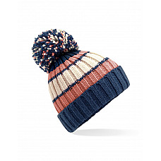 Marshmallow Sundae Hygge Striped Beanie