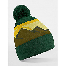 Alpine Peaks Mountain Peaks Pom Pom Beanie