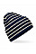 French Navy/Soft White Original Deep Cuffed Striped Beanie