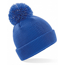 Bright Royal Junior Reflective Bobble Beanie