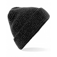 Black Reflective Beanie