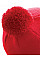 Classic Red Original Pom Pom Beanie