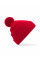 Classic Red Junior Original Pompom Beanie