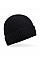 Black Organic Cotton Patch Beanie