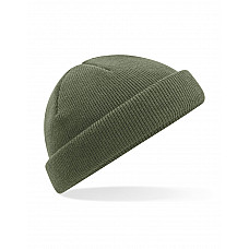 Olive Green Recycled Mini Fisherman Beanie