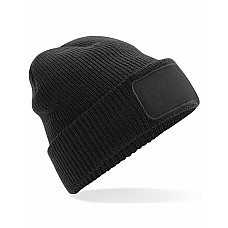 Black Thinsulate™ Patch Beanie