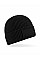 Black Fashion Patch Beanie