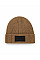 Oatmeal/ Black Fashion Patch Beanie