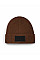 Walnut/Black Fashion Patch Beanie