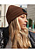 Walnut/Black Fashion Patch Beanie