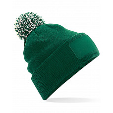 Bottle Green/Off White Snowstar® Patch Beanie