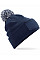 French Navy/Light Grey Snowstar® Patch Beanie