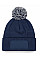 French Navy/Light Grey Snowstar® Patch Beanie