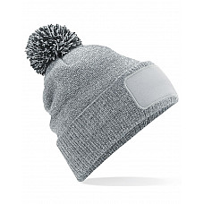 Heather Grey/black Snowstar® Patch Beanie