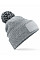 Heather Grey/black Snowstar® Patch Beanie