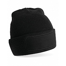 Black Original Patch Beanie