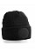 Black Circular Patch Beanie