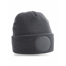 Graphite Circular Patch Beanie