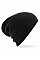 Black Heavy Gauge Slouch Beanie