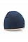 French Navy/Stone Two-Tone Pull On Beanie