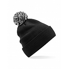 Black/White Recycled Snowstar® Beanie