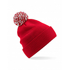 Classic Red/White Recycled Snowstar® Beanie