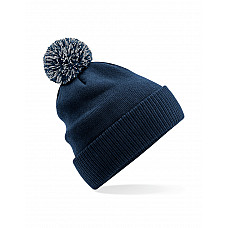 French Navy/ Light Grey Recycled Snowstar® Beanie