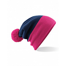 French Navy/Fuchsia Snowstar® Two-Tone Beanie