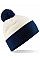 Off White/ French Navy Snowstar® Two-Tone Beanie