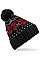 Black/Classic Red/White Fair Isle Snowstar® Beanie